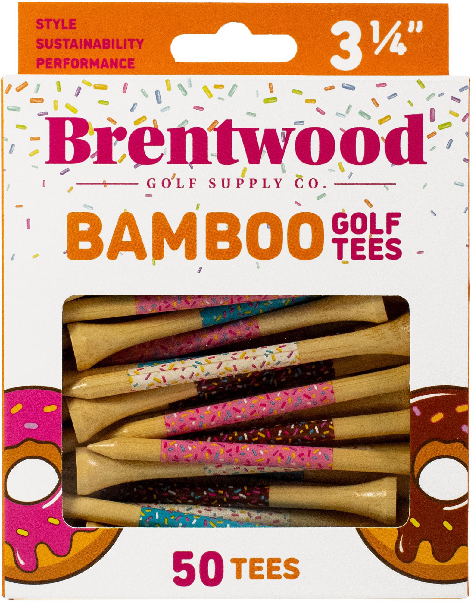 Brentwood Golf Supply 3.25" Donut Golf Tees - 50 Pack