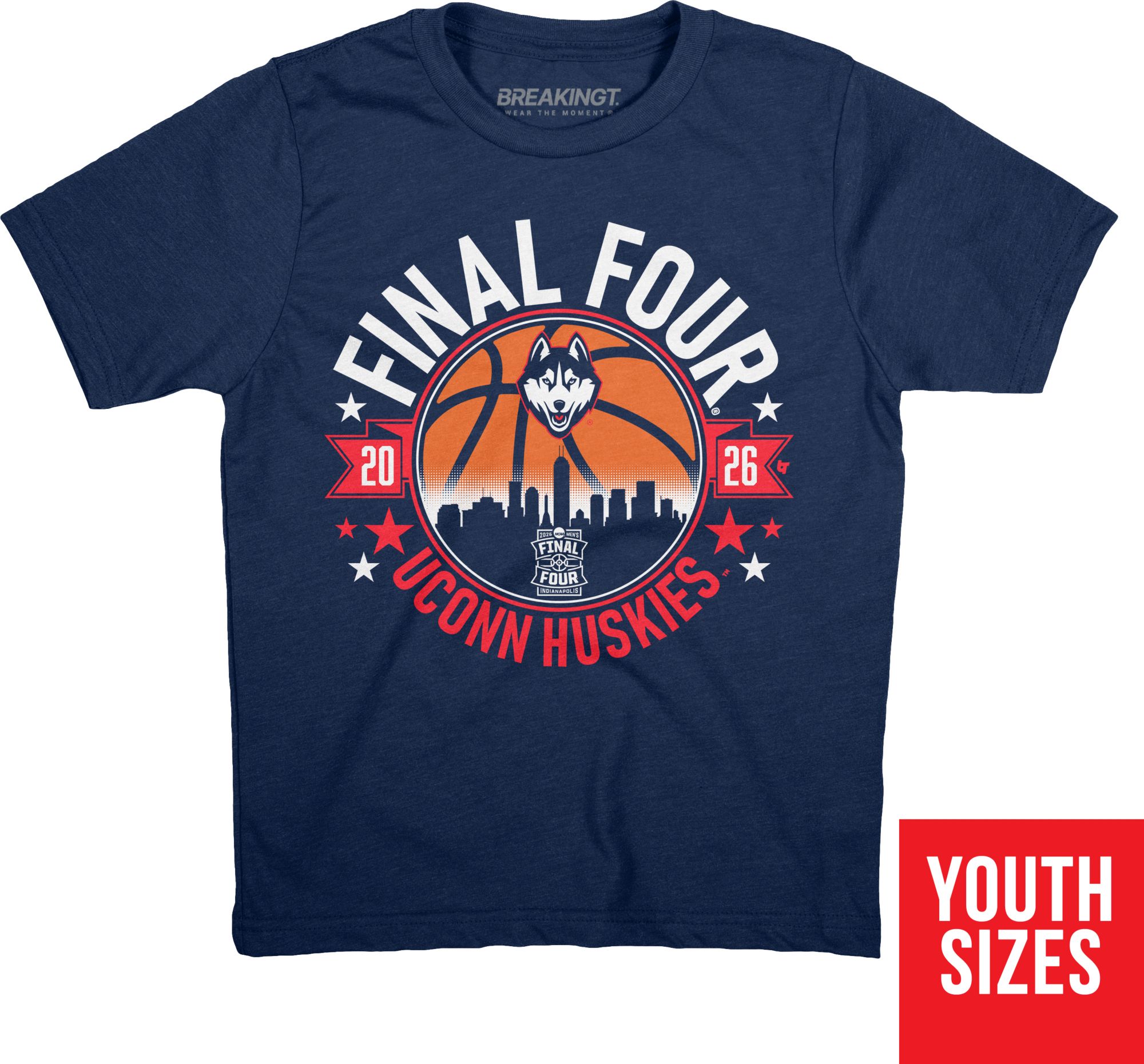 BreakingT Youth UConn Huskies Final Four T-Shirt