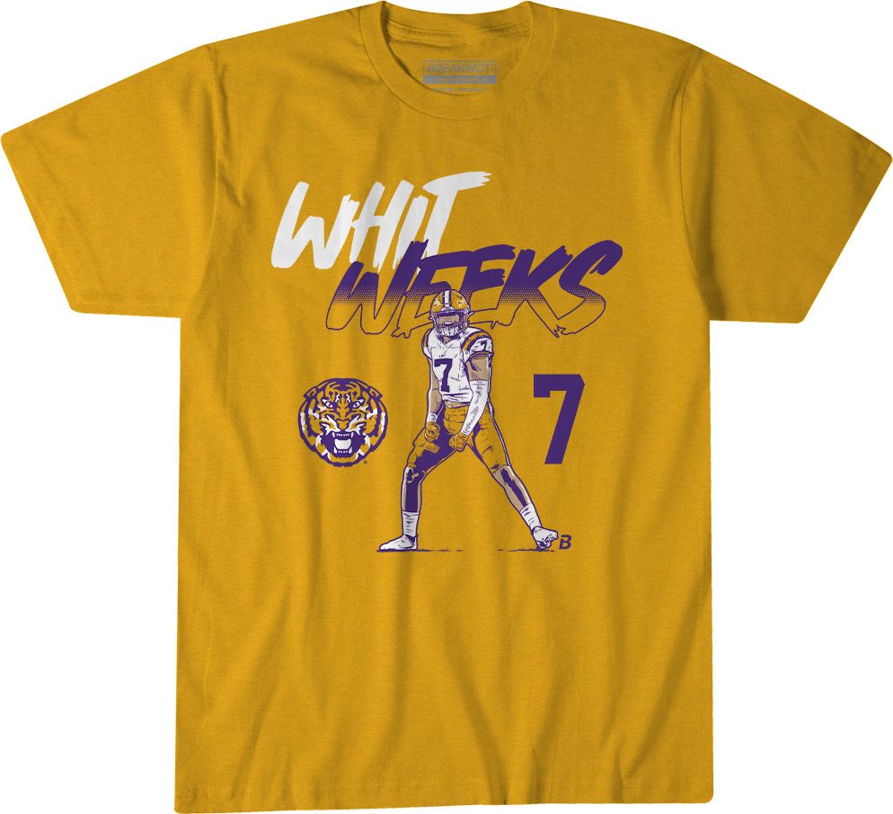 BreakingT Youth LSU Tigers Whit Weeks T-Shirt