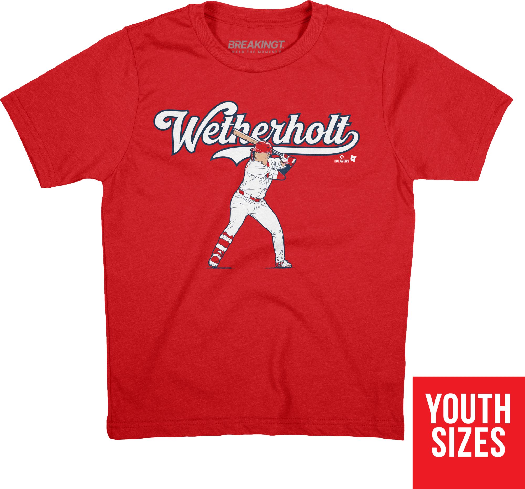 BreakingT Youth St. Louis J.J. Wetherholt 'Slugger Swing Wetherholt' T-Shirt