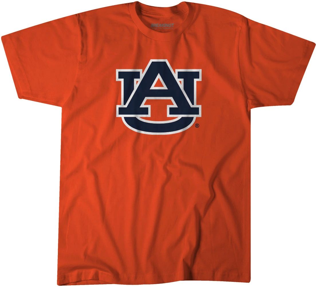 BreakingT NCAA Auburn Tigers Logo Crewneck T-Shirt