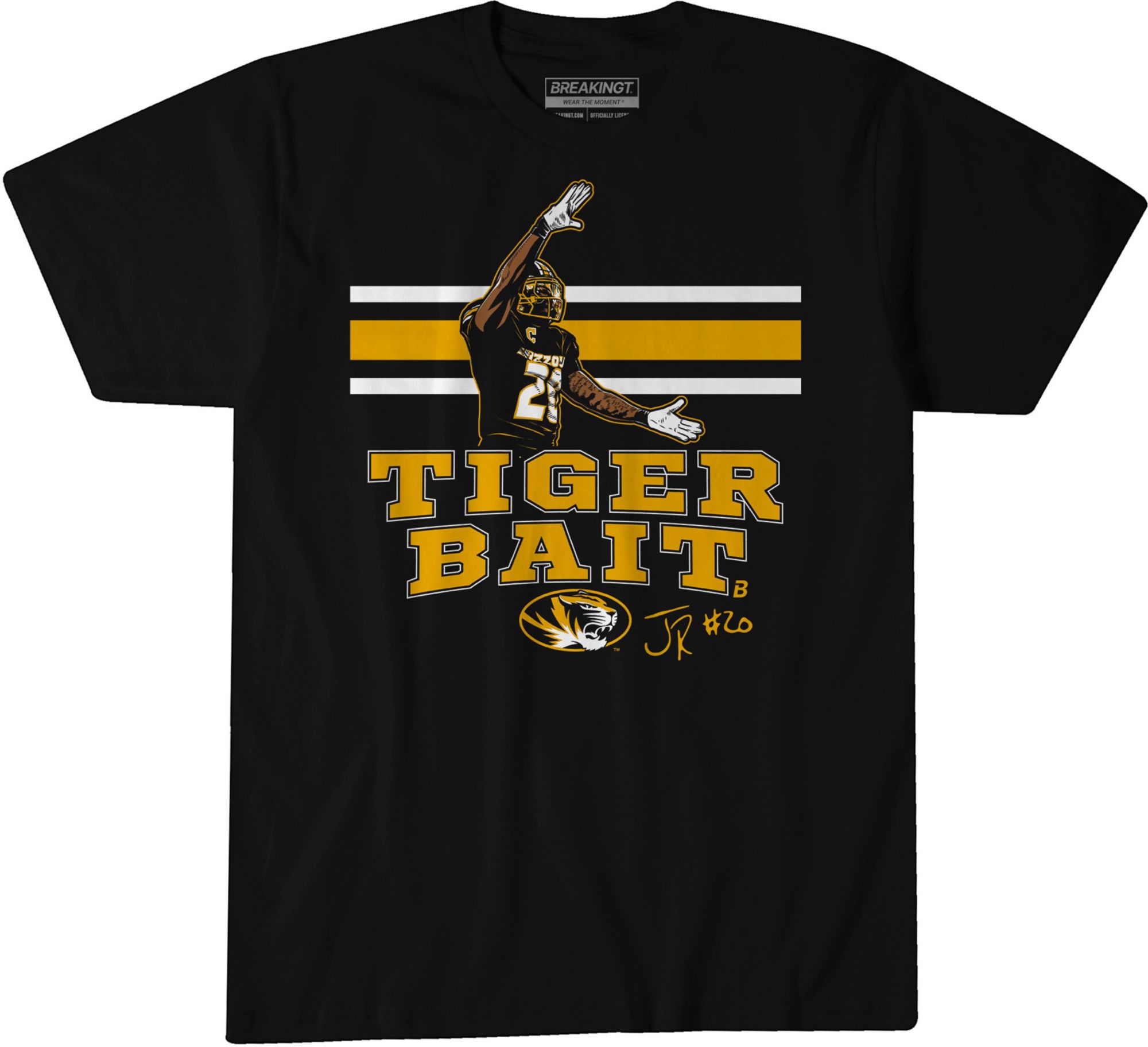 BreakingT Youth Missouri Tigers Jamal Roberts "Tiger Bait" T-Shirt