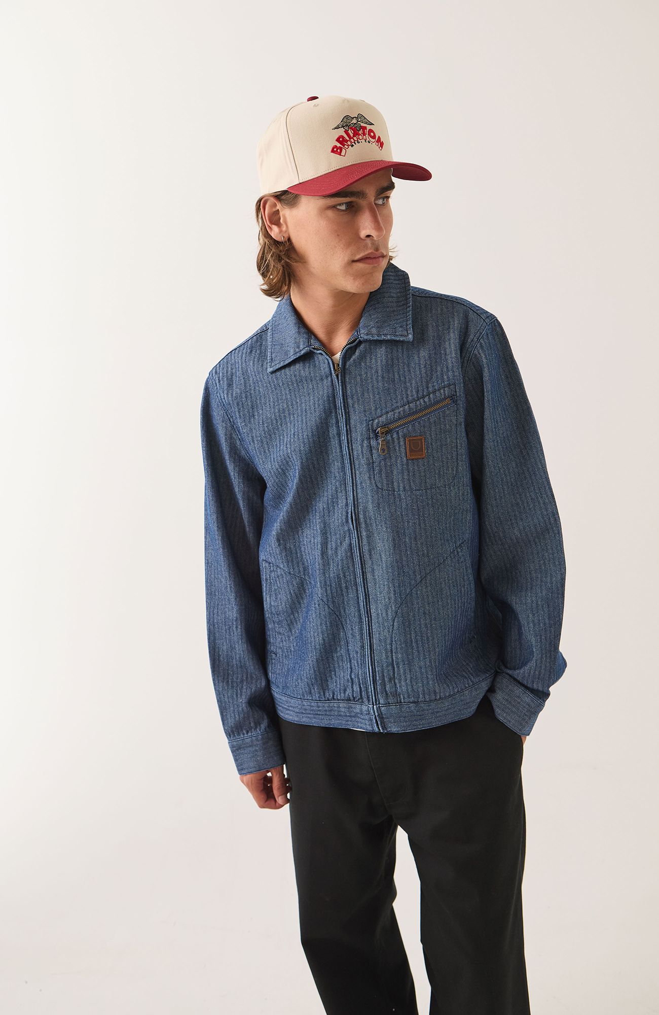 BRIXTON Men's Mechanic Garage Zip Jacket