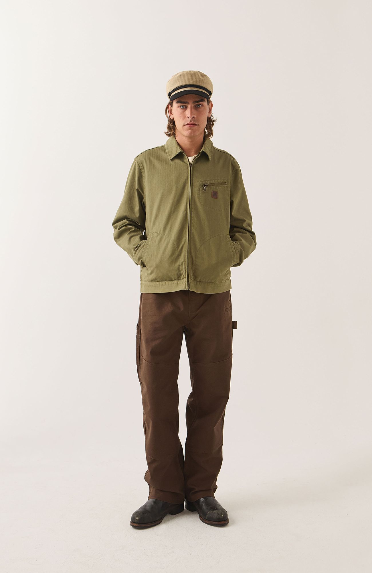 BRIXTON Men's Mechanic Garage Zip Jacket
