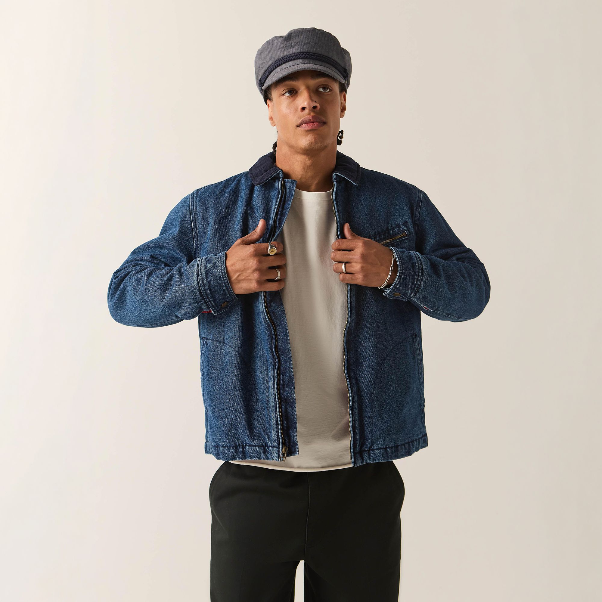 Brixton Men's Mechanic Garage Zip Lined Jacket