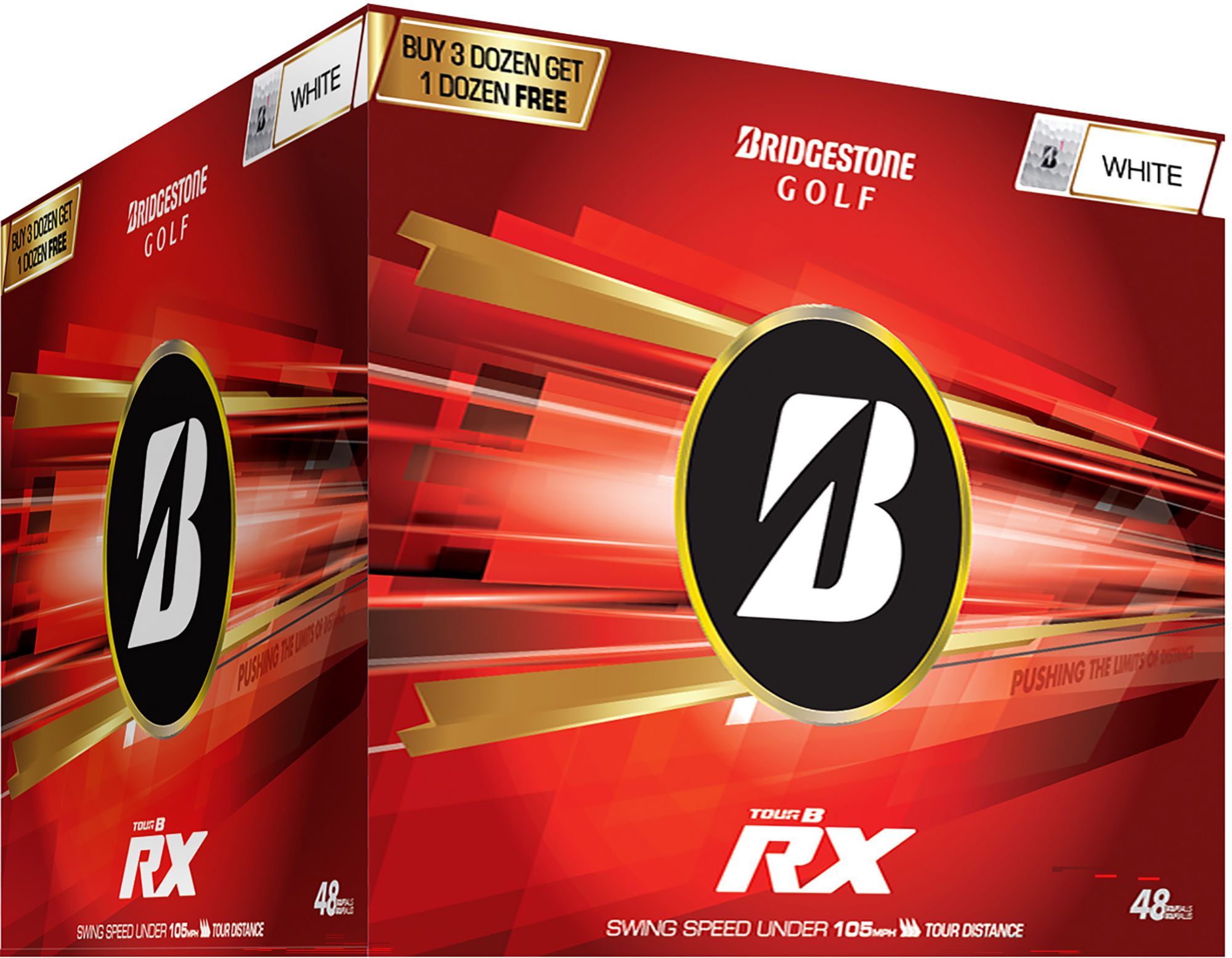 Bridgestone 2026 Tour B RX Quadfecta Golf Balls - 4 Dozen