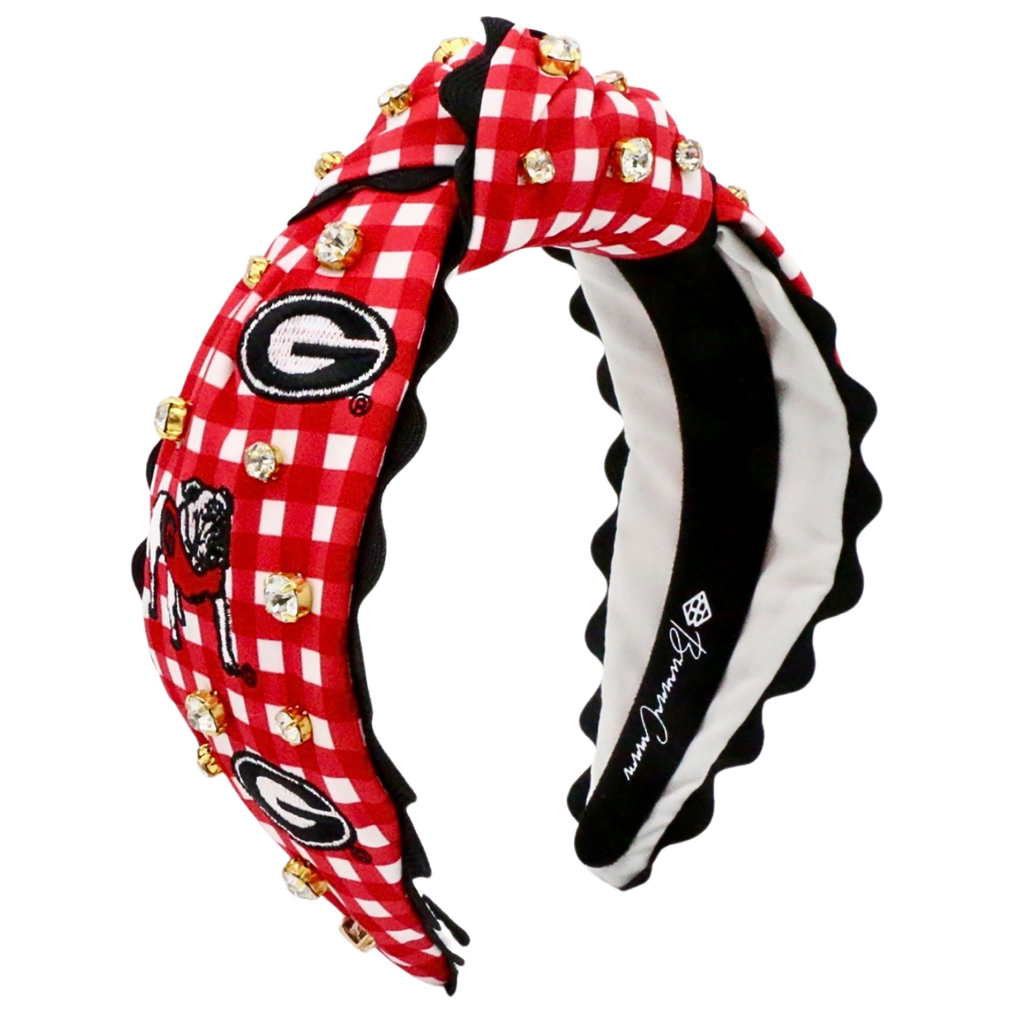 Brianna Cannon Women's Georgia Bulldogs Red Gingham Headband