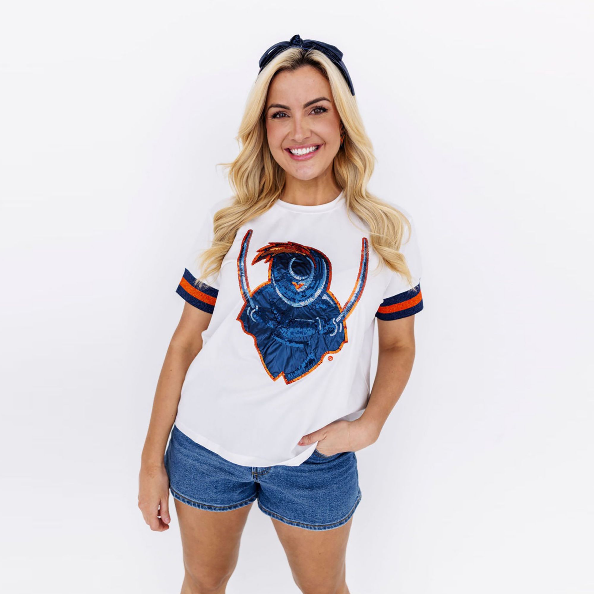 Brianna Cannon Women's Virginia Cavaliers Sparkle Logo T-Shirt