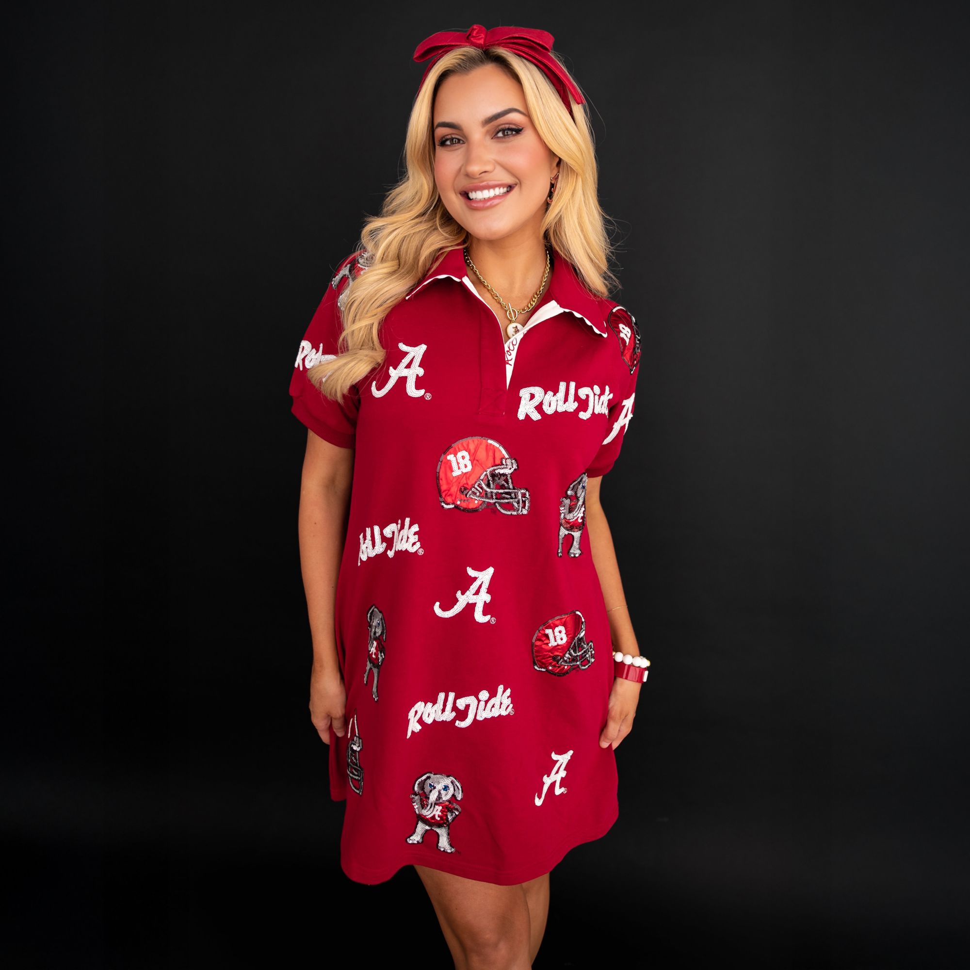 Brianna Cannon Women's Alabama Logo Patch Dress