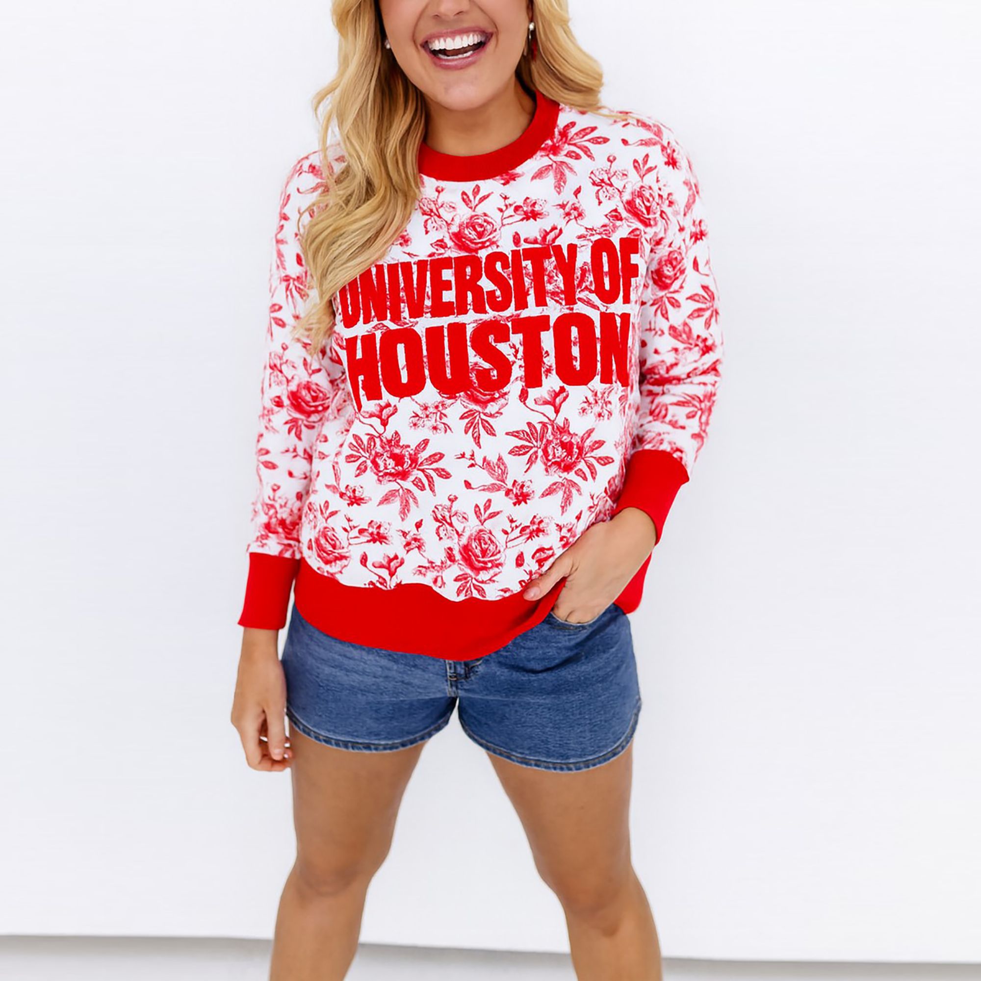 Brianna Cannon Women's Houston Floral Toile Sweatshirt