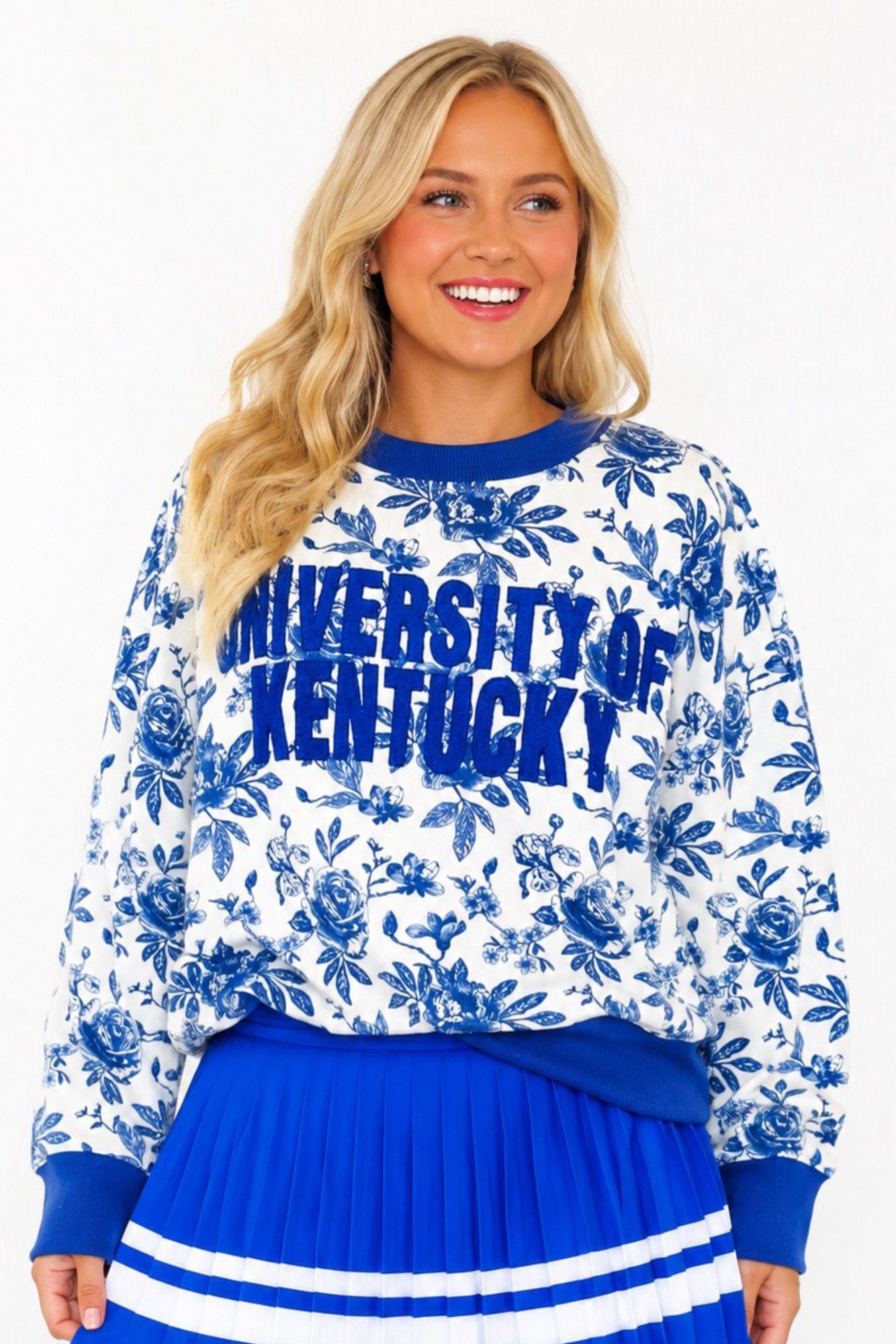 Brianna Cannon Women's Kentucky Floral Toile Sweatshirt