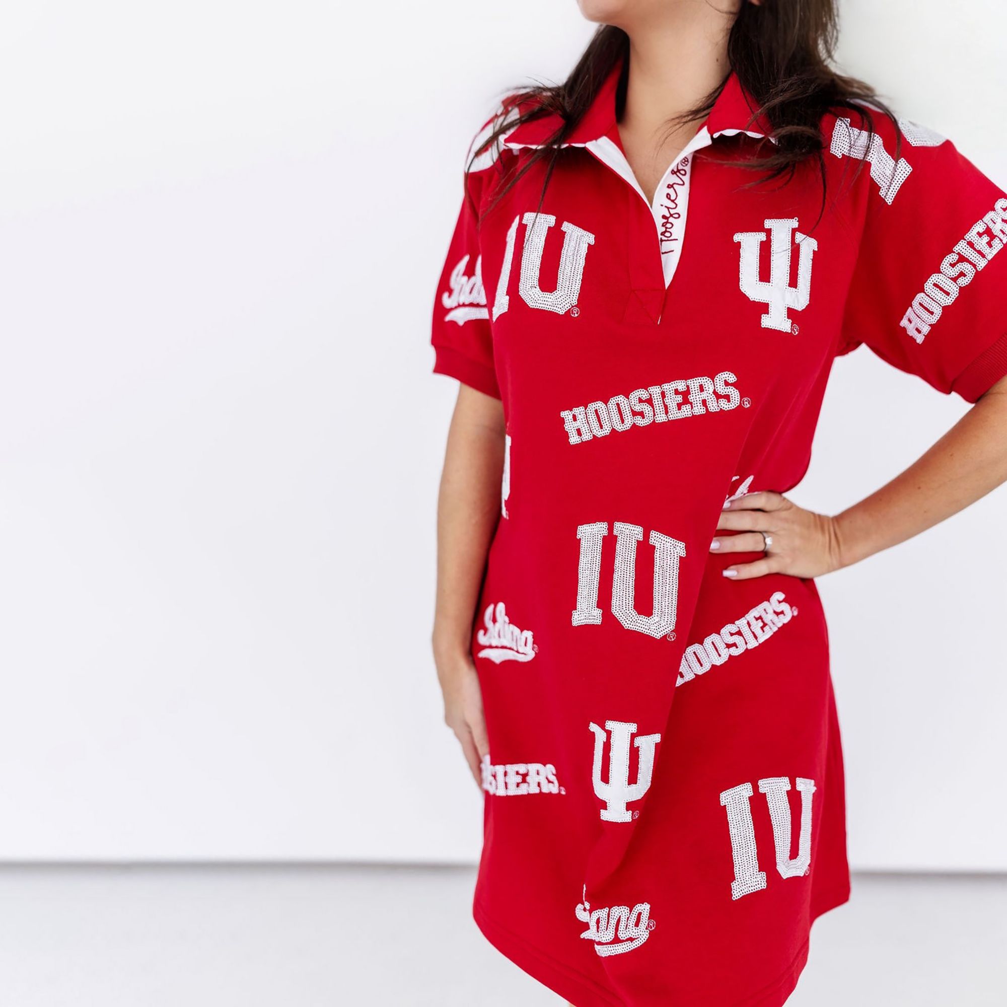 Brianna Cannon Women's Indiana Logo Patch Dress