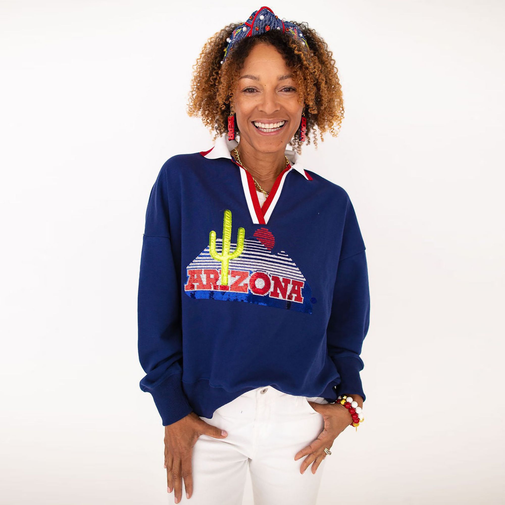 Brianna Cannon Women's Arizona Wildcats Vintage Cactus Club Sweatshirt