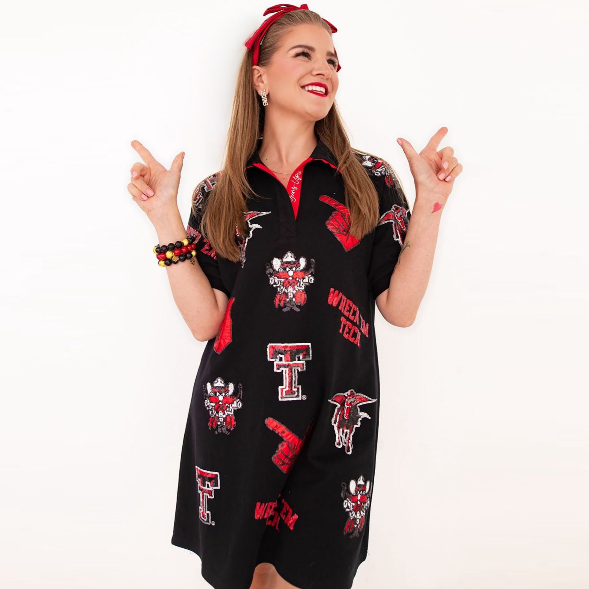 Brianna Cannon Women's Texas Tech Logo Patch Dress