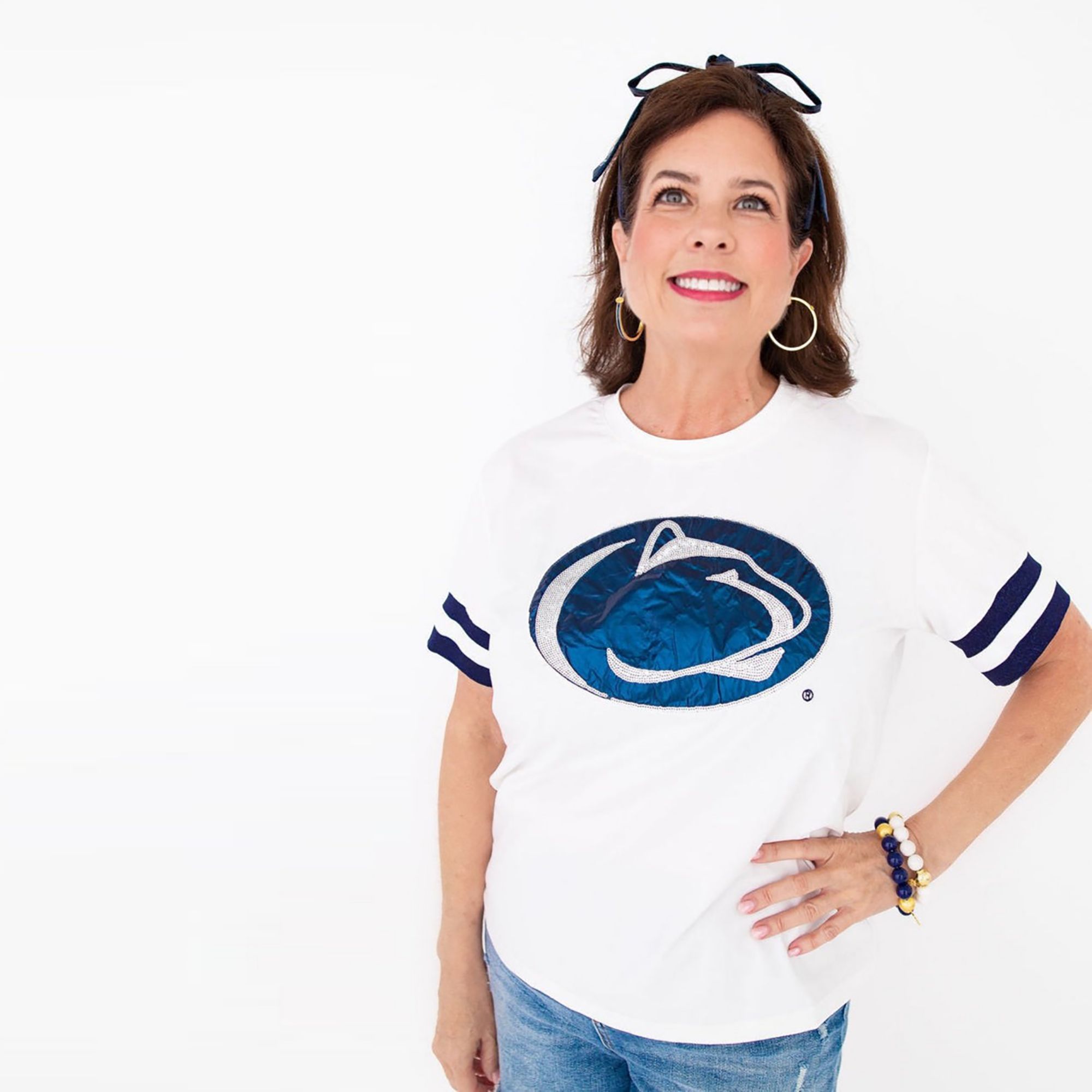 Brianna Cannon Women's Penn State Sparkle Logo T-Shirt