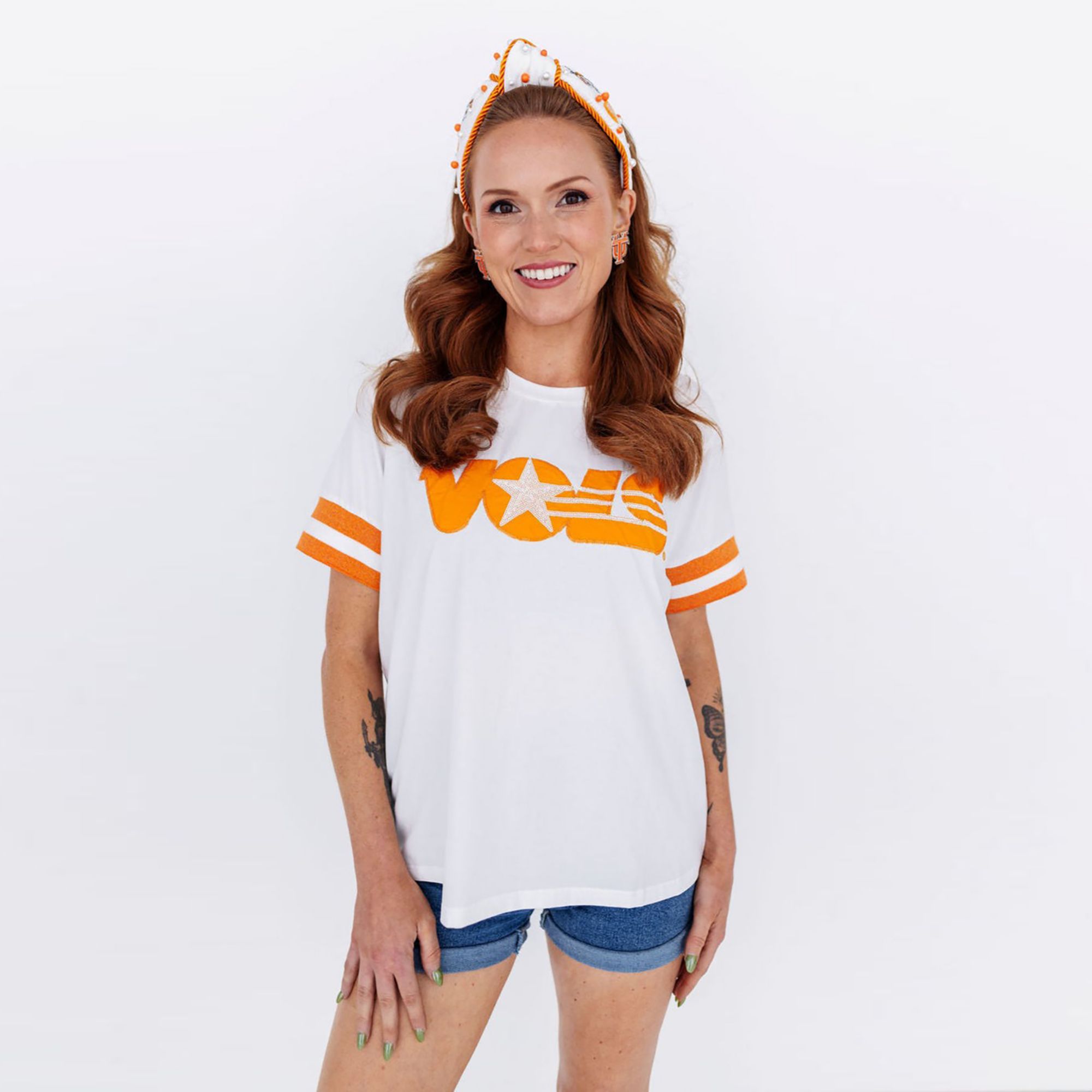 Brianna Cannon Women's Tennessee Sparkle Logo T-Shirt