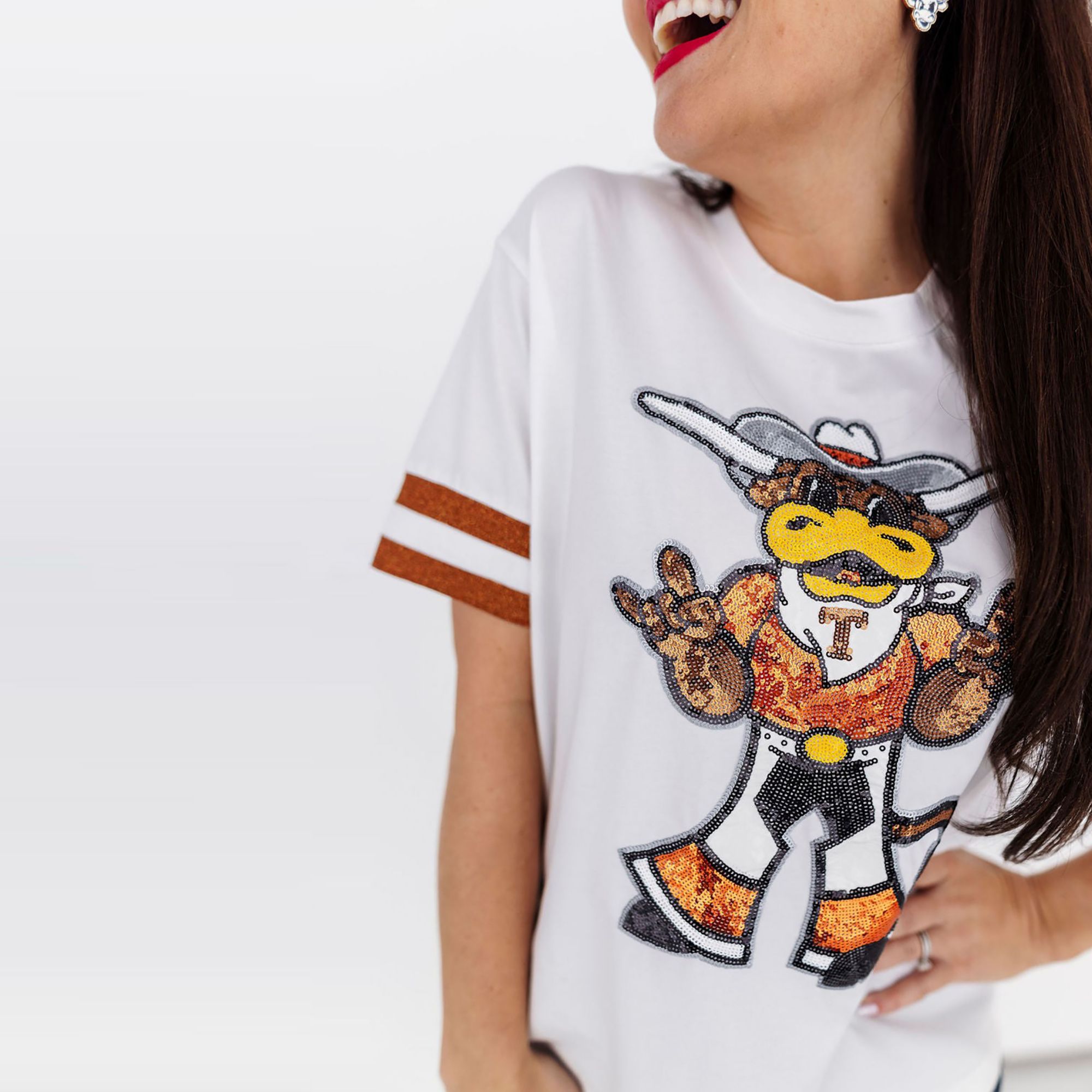Brianna Cannon Women's Texas Sparkle Logo T-Shirt