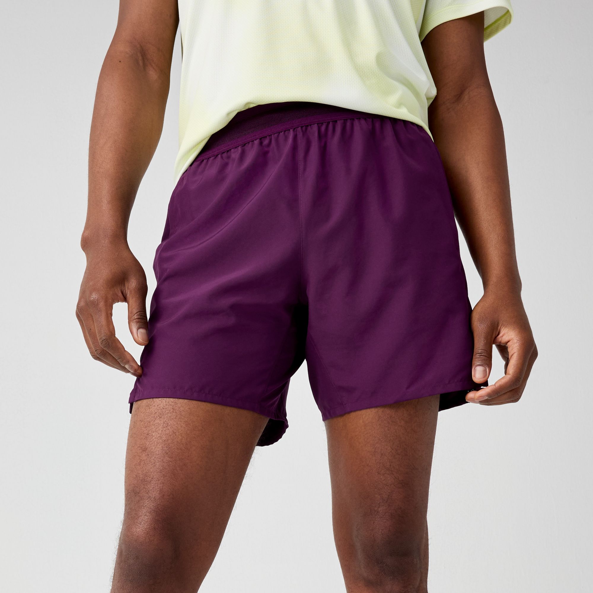 Brooks Men's 6" Dash Shorts Burgundy Blaze thumbnail