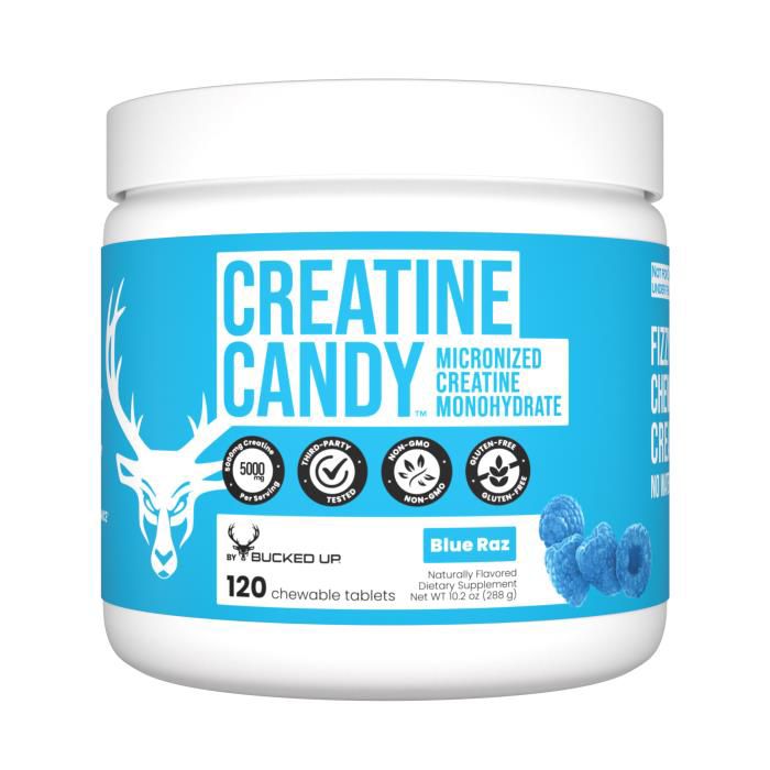 Bucked Up Creatine Candy - 120 Chewable Tablets