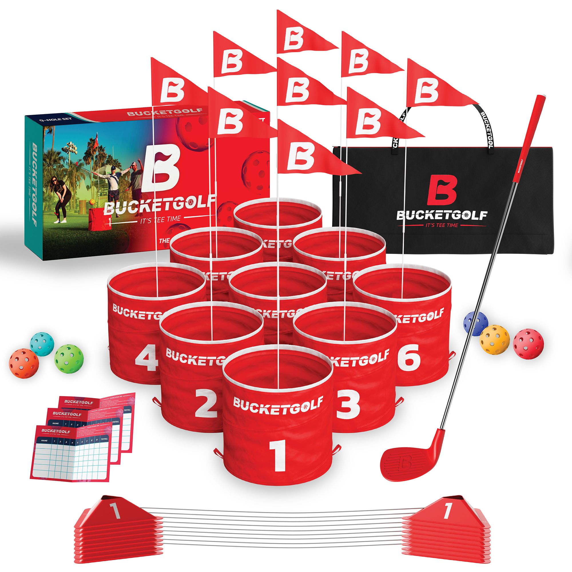 BucketGolf 9-Hole Game Set