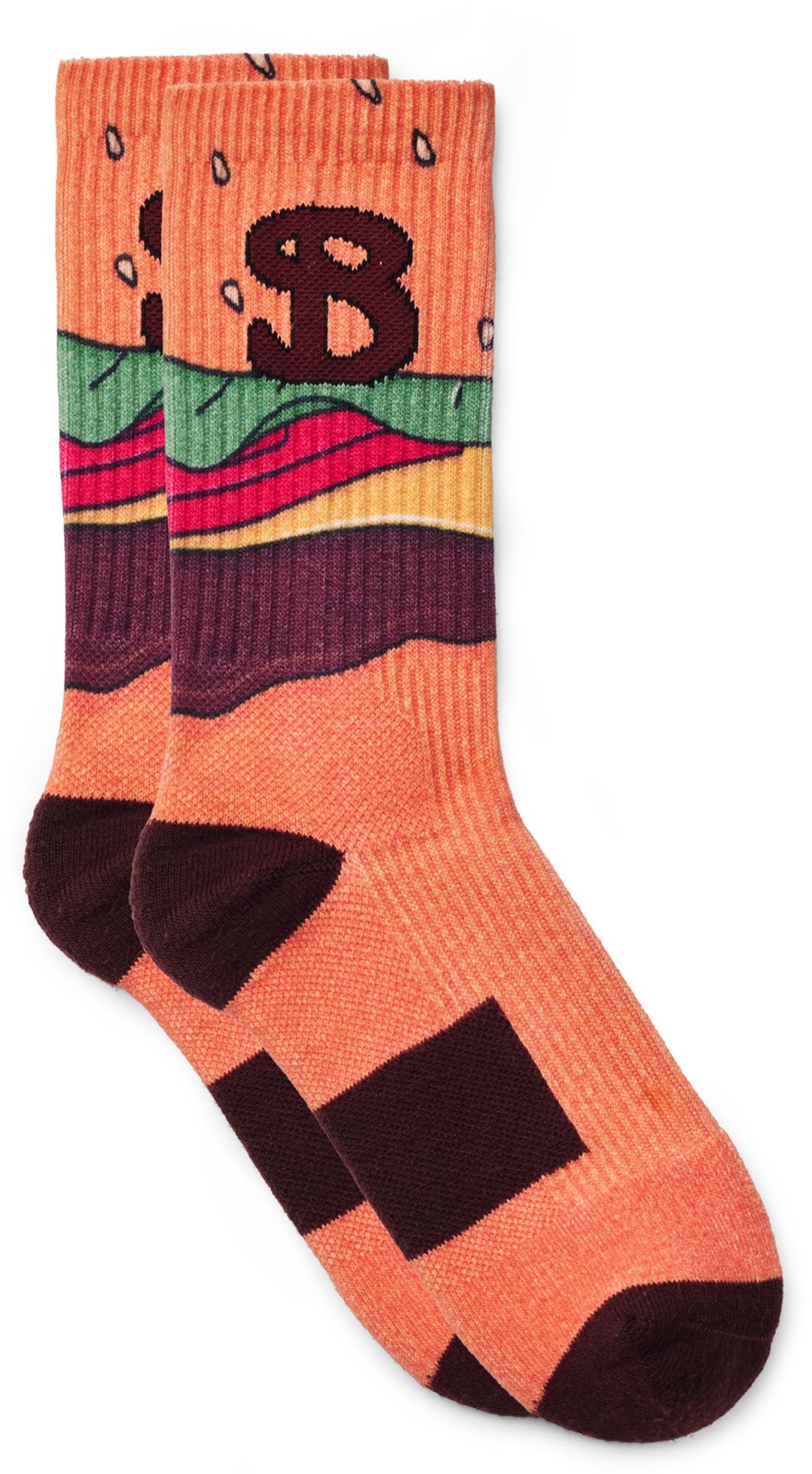 Bucketsquad Youth Burger Socks
