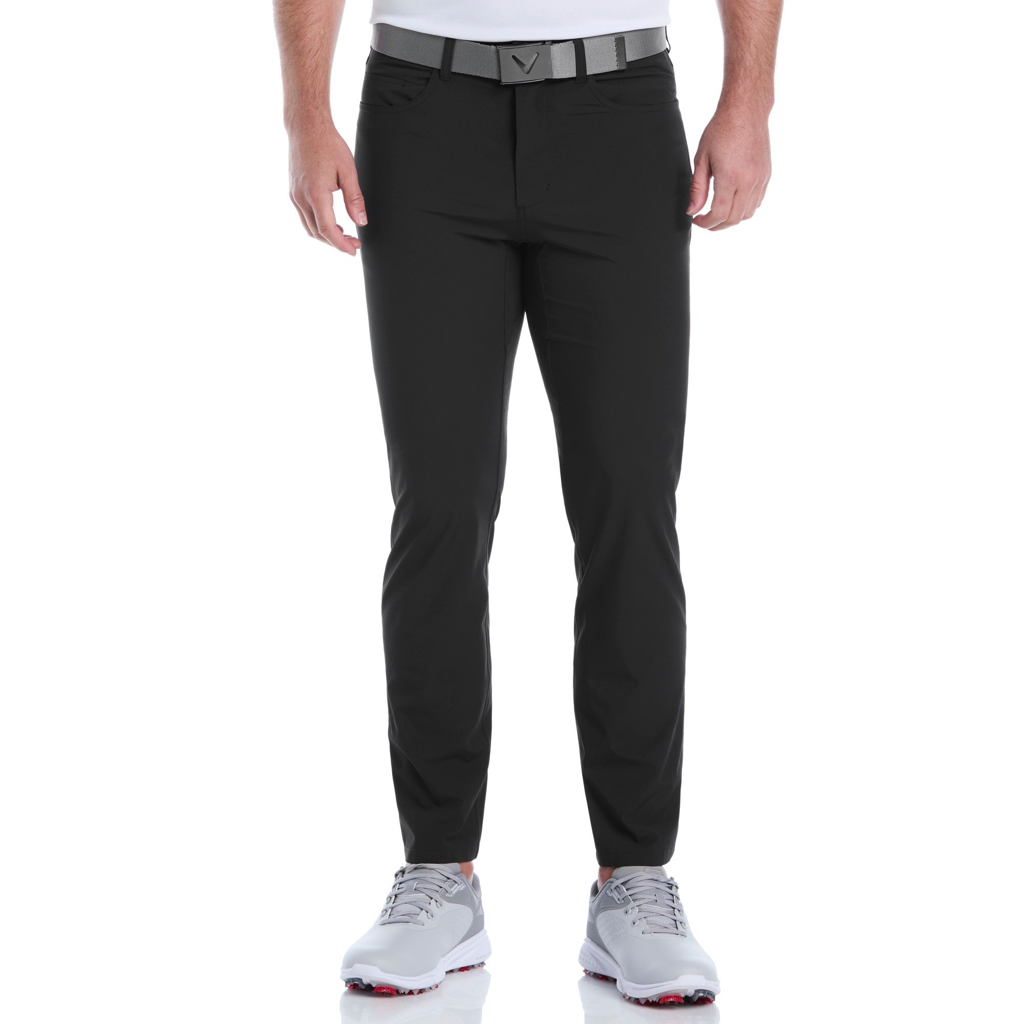 Callaway Men's Premium Flat Front Tapered Fit 5-Pocket Golf Pant