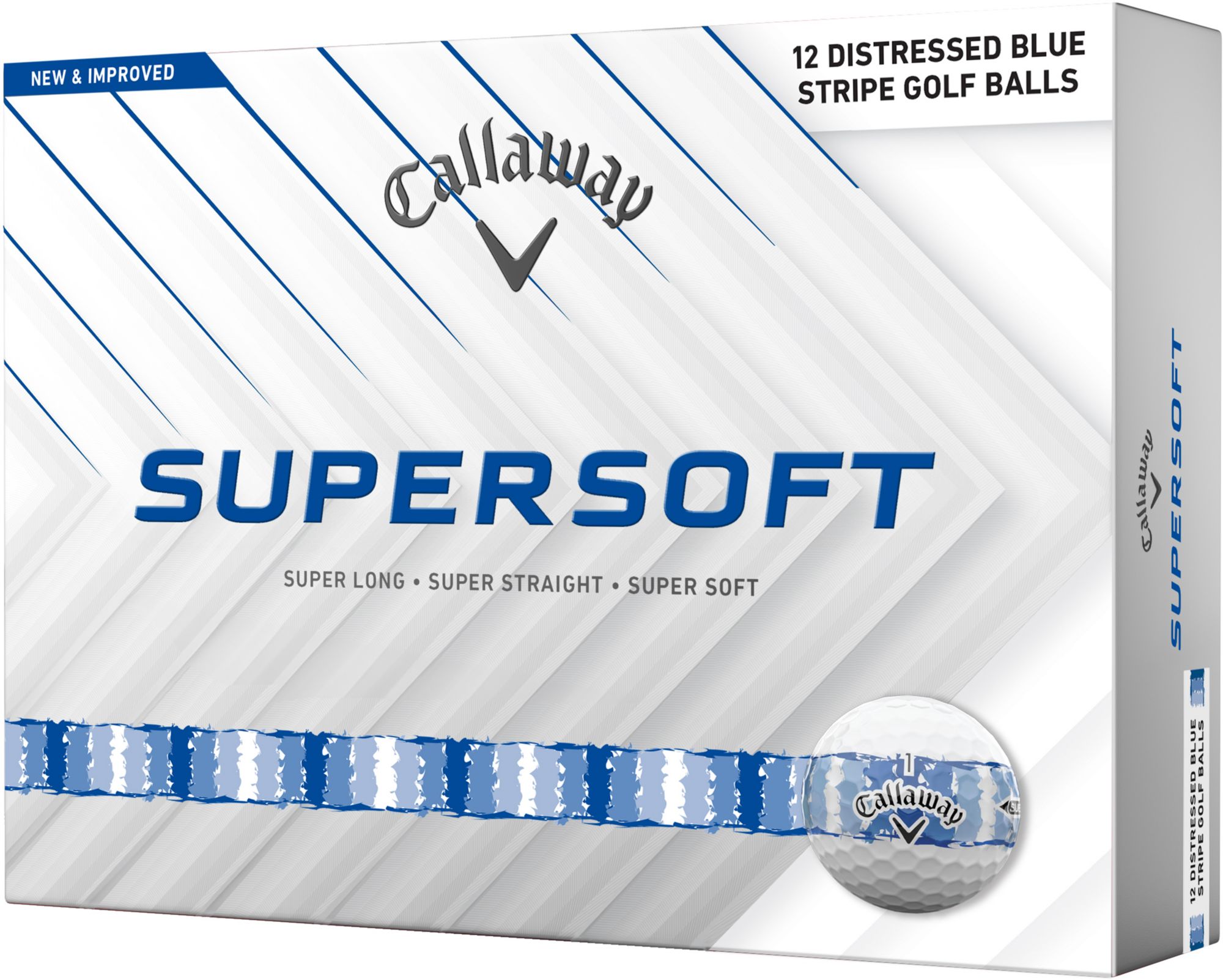 Callaway 2026 Supersoft Distressed Stripe Golf Balls