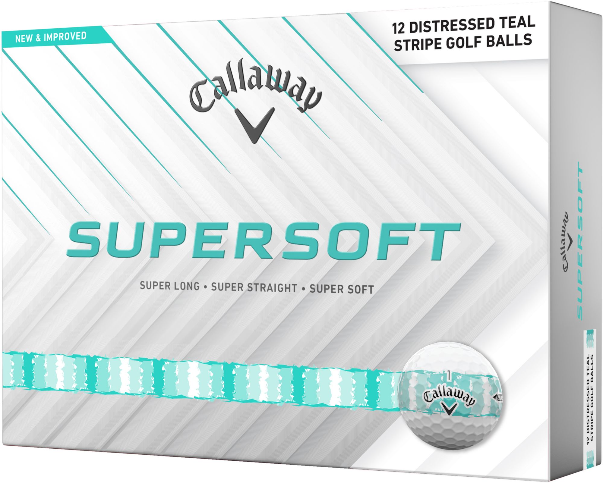 Callaway 2026 Supersoft Distressed Stripe Golf Balls