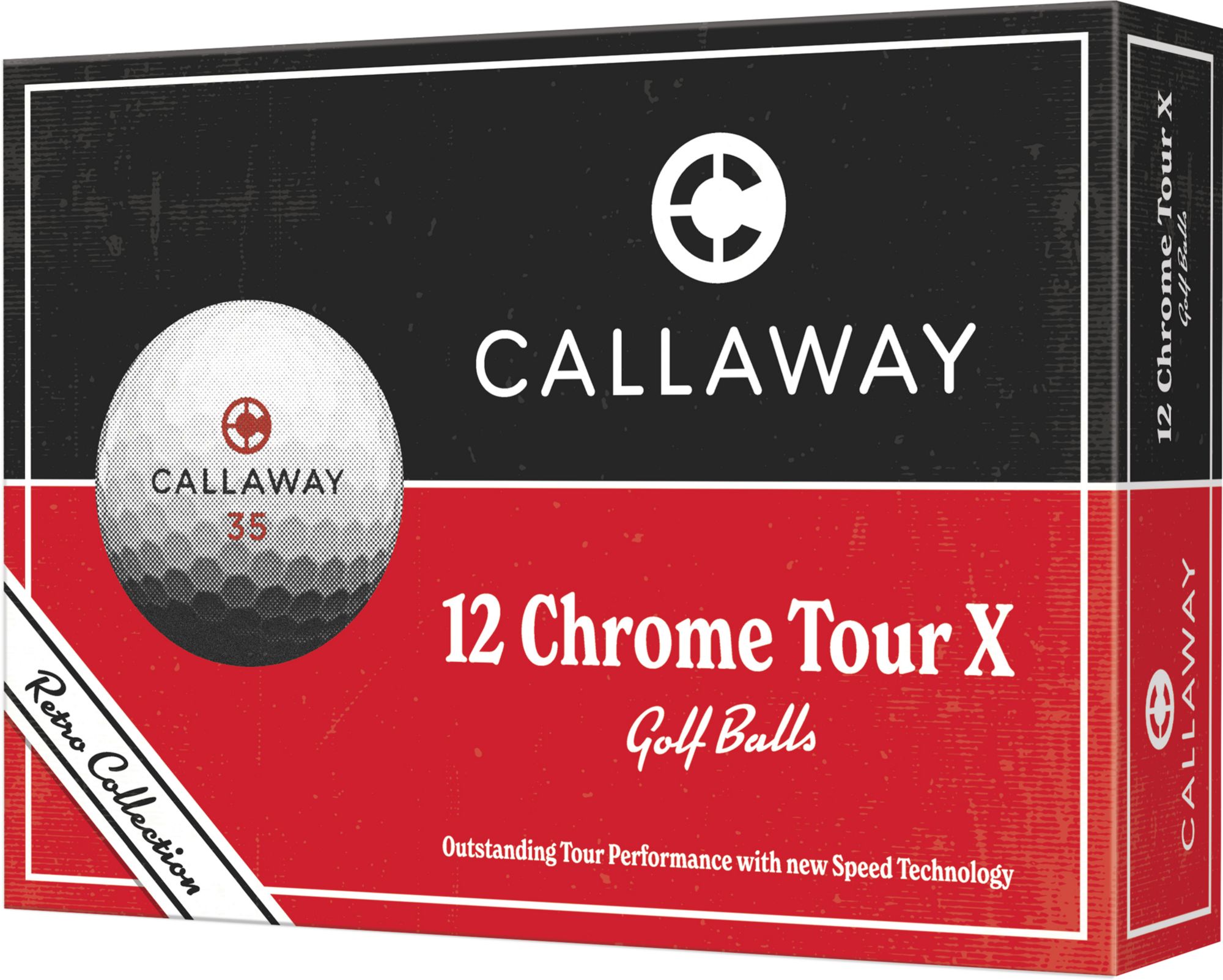 Callaway 2026 Chrome Tour X Retro Collection Golf Balls