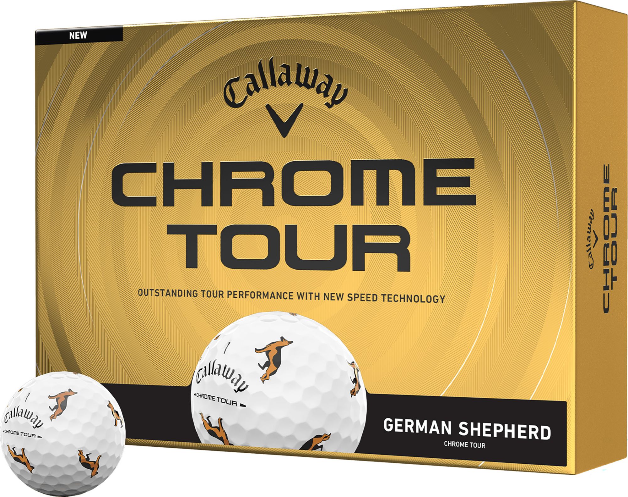 Callaway Chrome Tour German Shepherd Golf Balls