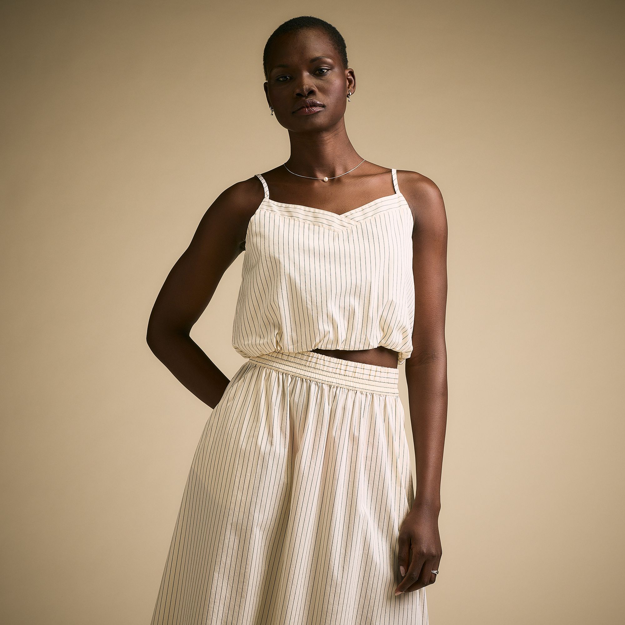 CALIA Women's Woven Bubble Cami