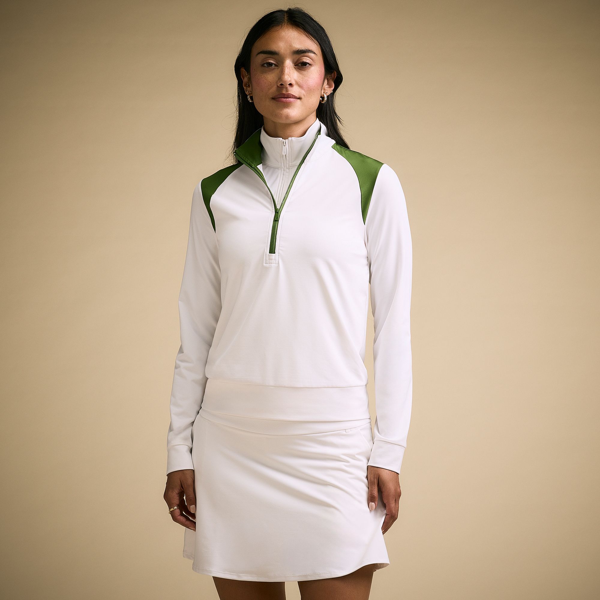 CALIA Women's Golf Colorblock UV 1/4 Zip
