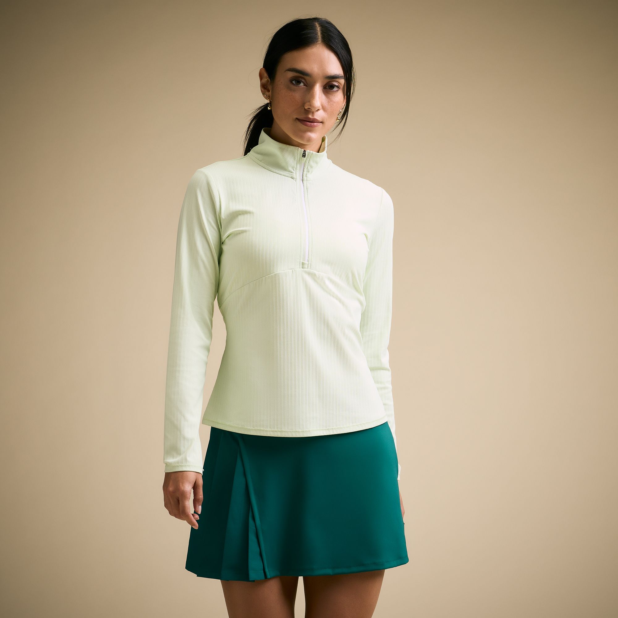 CALIA Women's Golf UV Textured 1/4 Zip