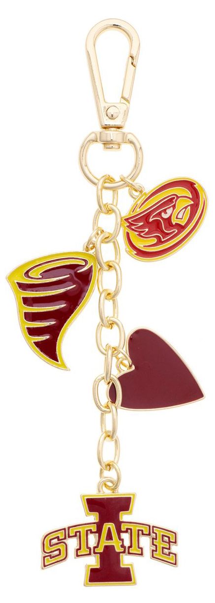 Canvas Style Women's Iowa State Cyclones Heart Cluster Bag Charm