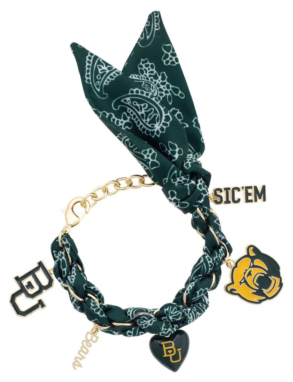 Canvas Style Women's Baylor Bears Bandana Charm Bracelet