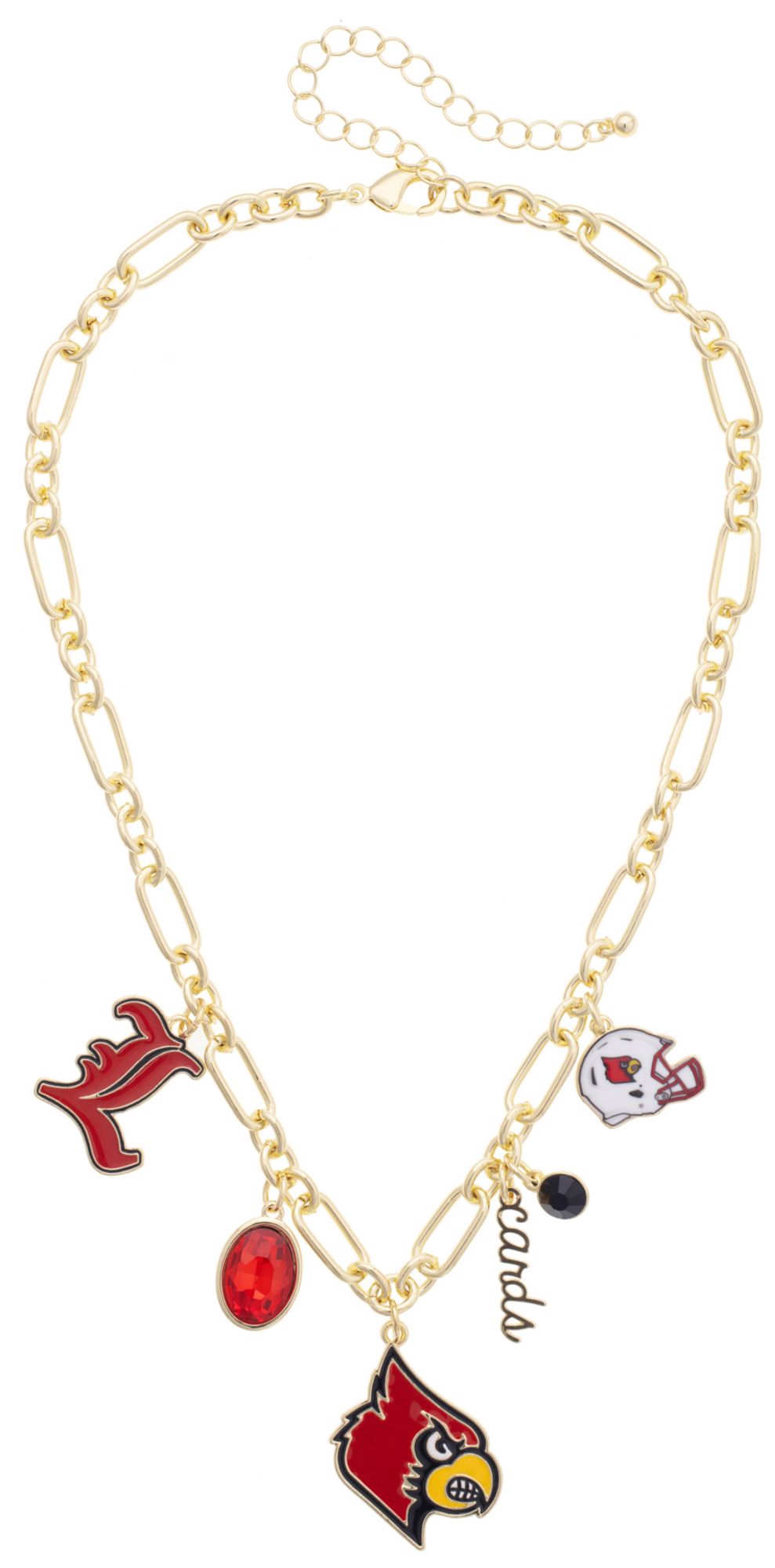Canvas Style Women's Louisville Cardinals Gameday Charm Necklace