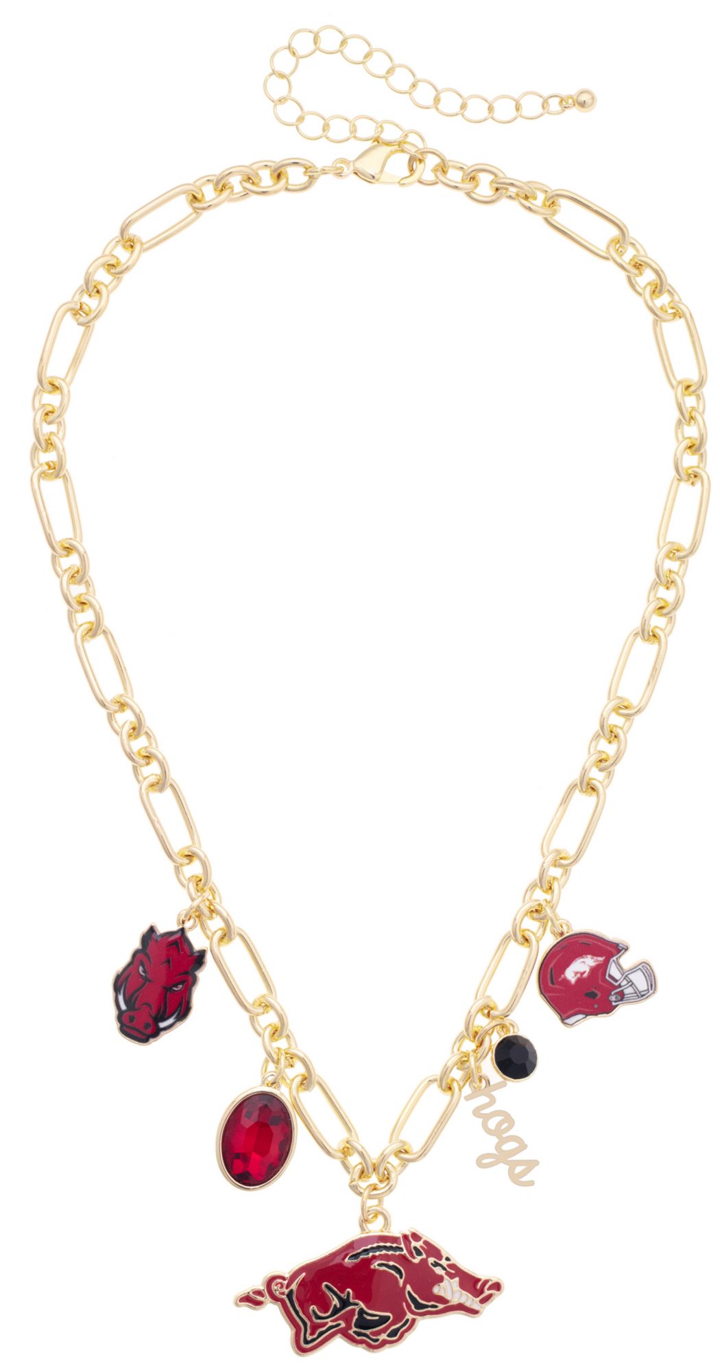 Canvas Style Women's Arkansas Razorbacks Gameday Charm Necklace