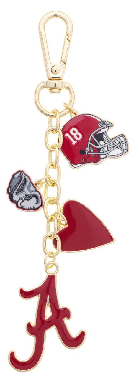 Canvas Style Women's Alabama Crimson Tide Heart Cluster Bag Charm