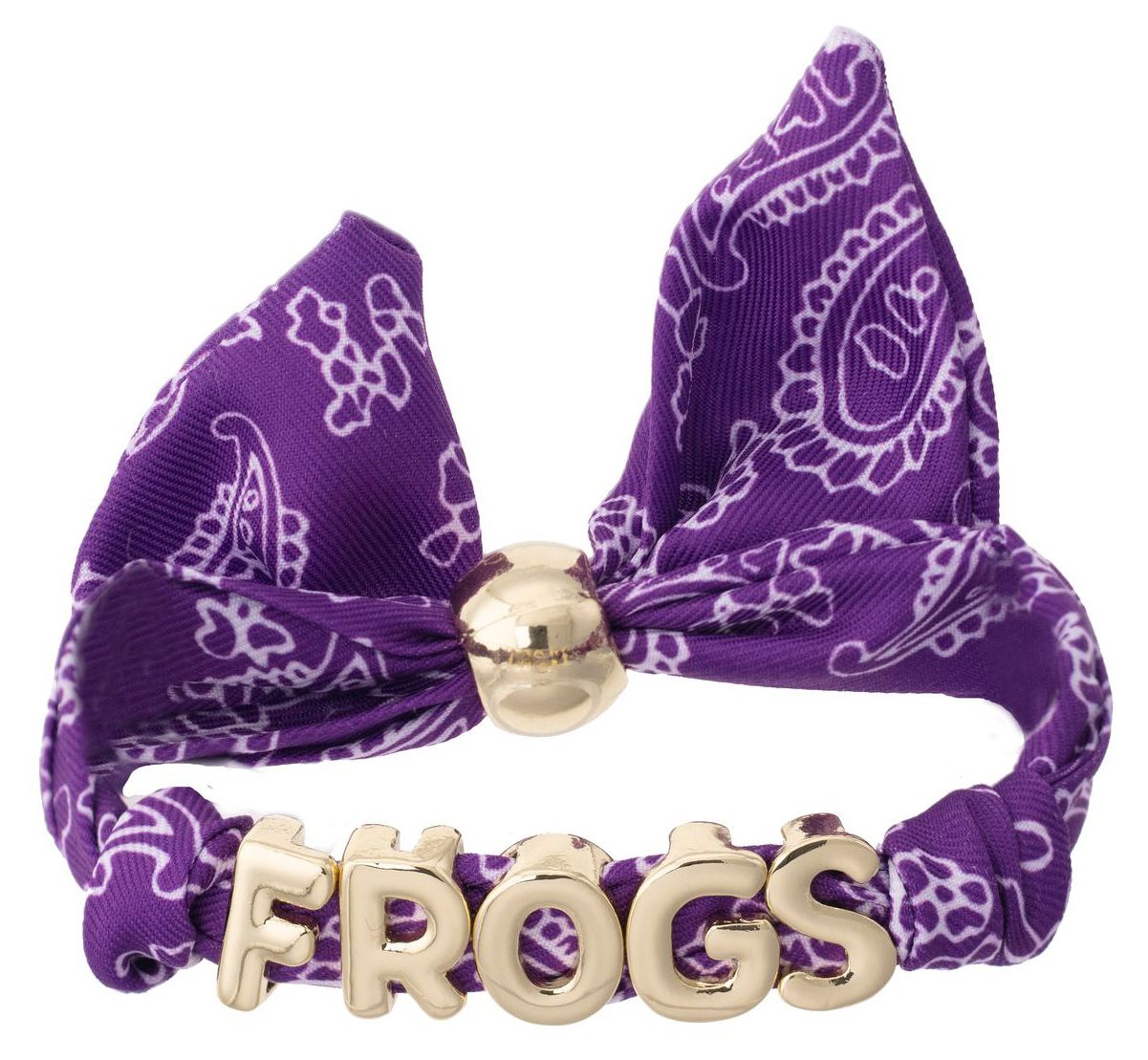 Canvas Style Women's TCU Horned Frogs Bandana Slider Bracelet
