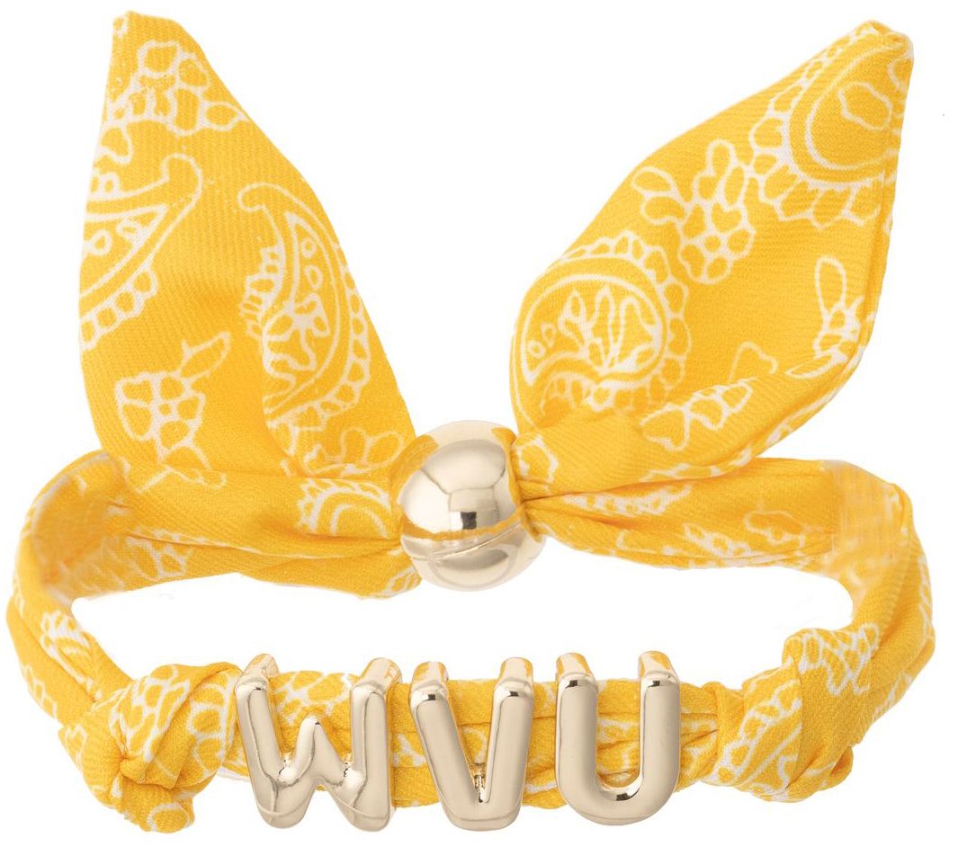 Canvas Style Women's West Virginia Mountaineers Bandana Slider Bracelet