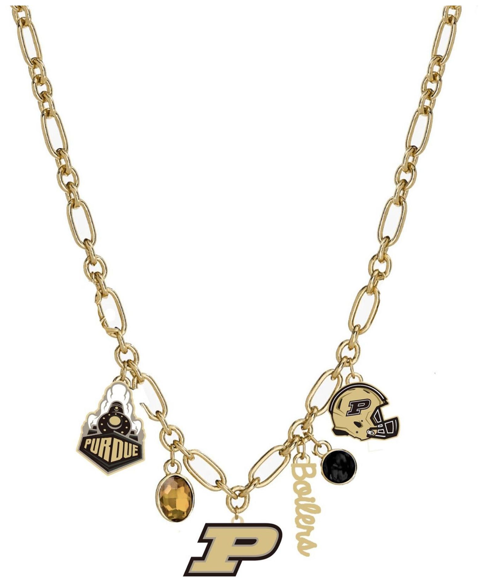 Canvas Style Women's Purdue Boilermakers Gameday Charm Necklace