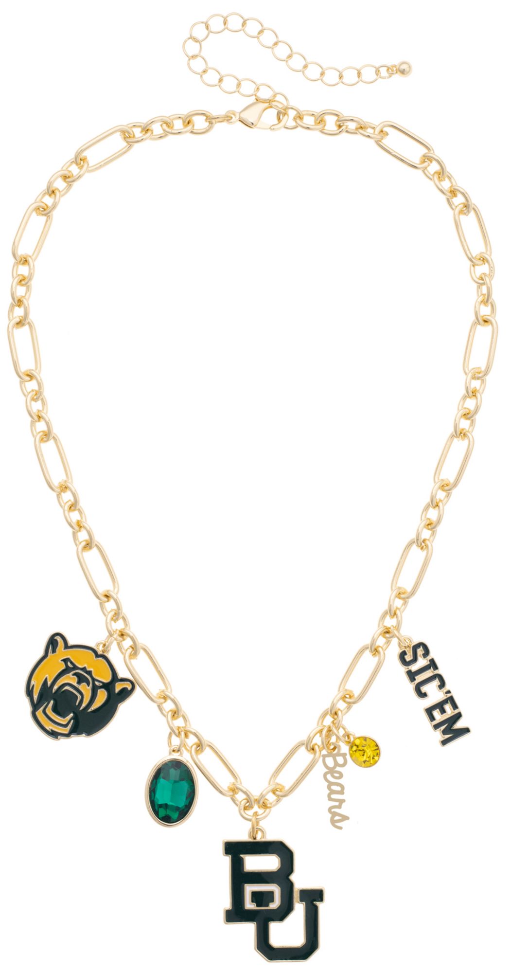 Canvas Style Women's Baylor Bears Gameday Charm Necklace