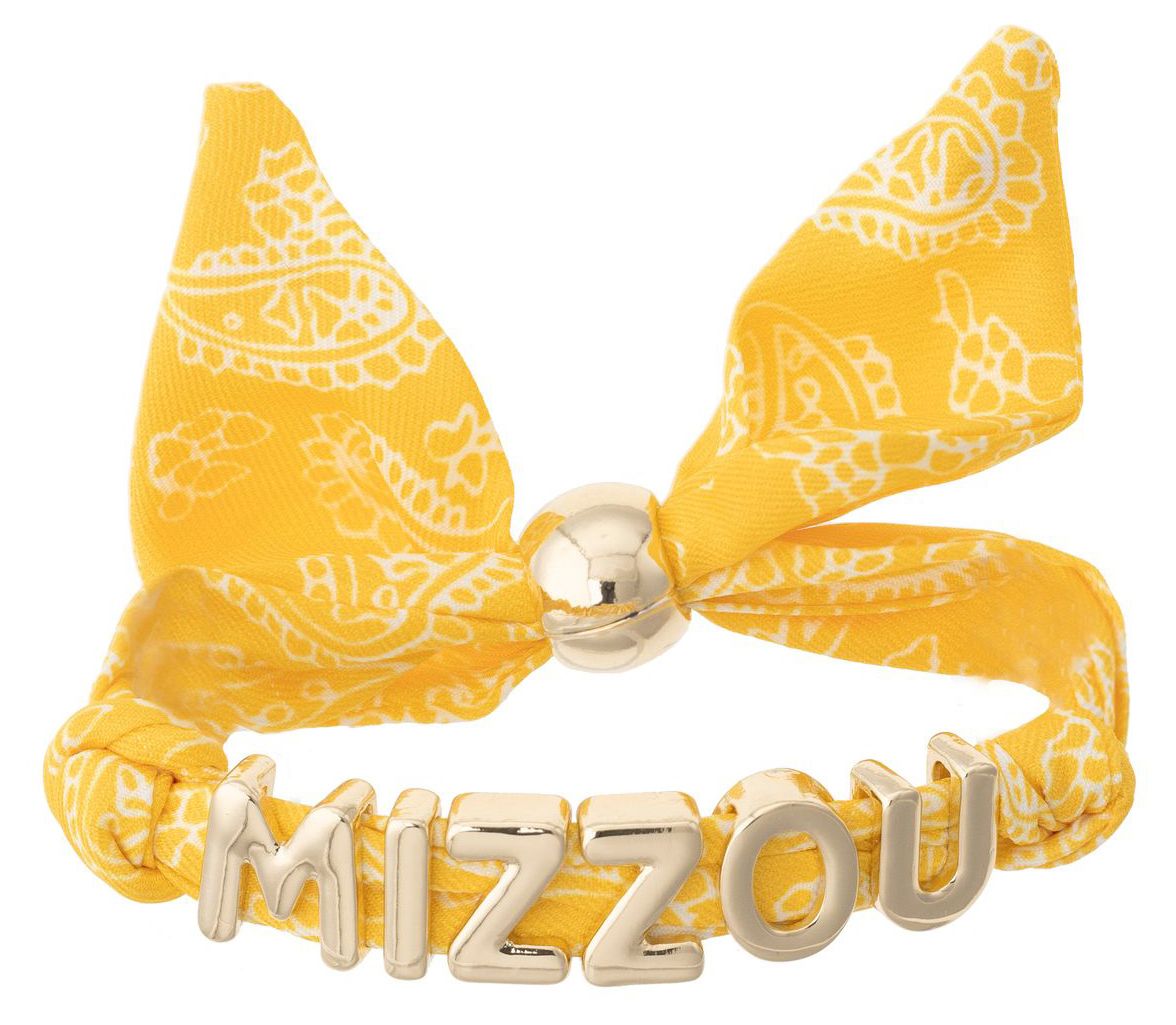 Canvas Style Women's Missouri Tigers Bandana Slider Bracelet