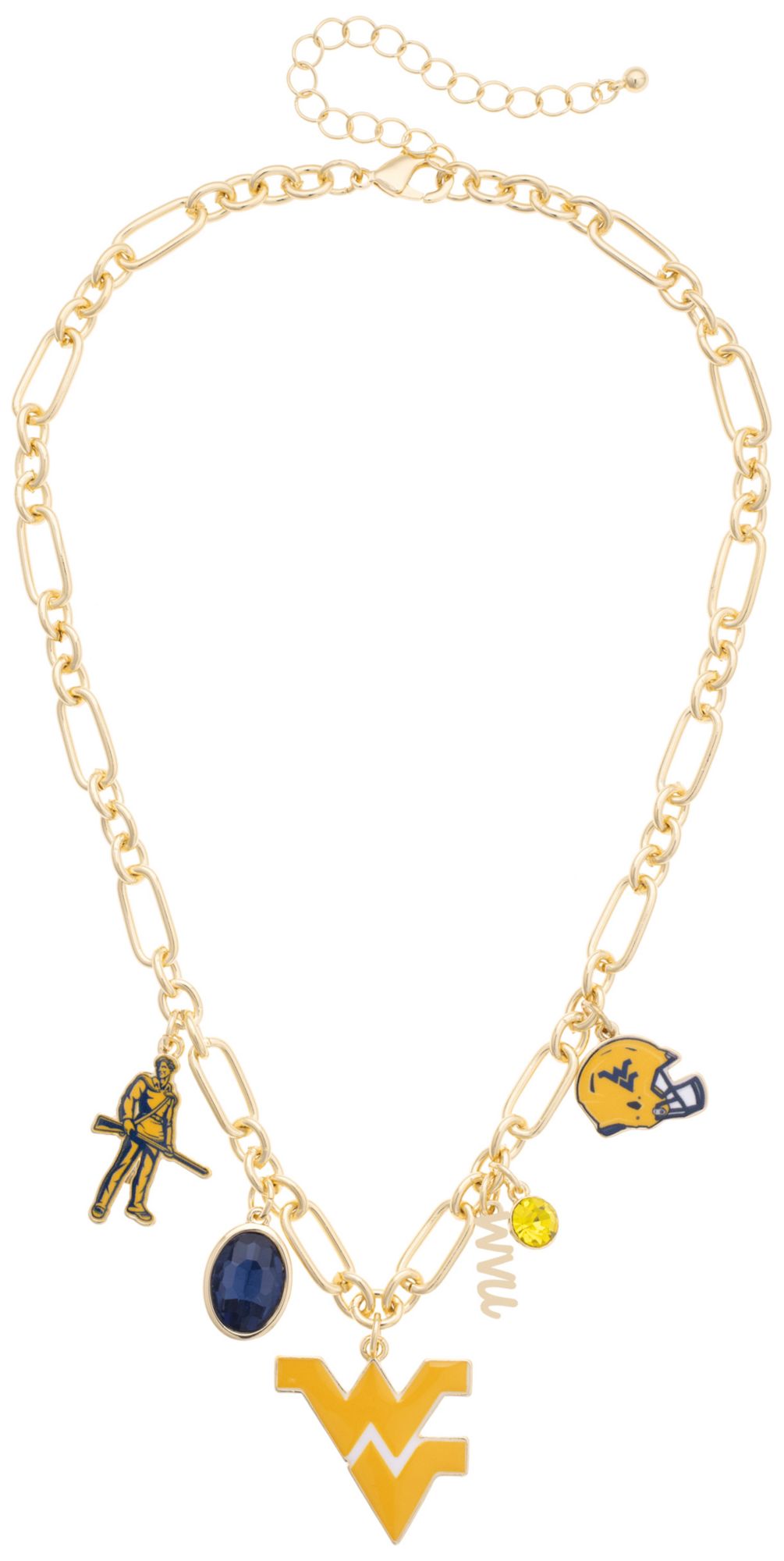 Canvas Style Women's West Virginia Mountaineers Gameday Charm Necklace