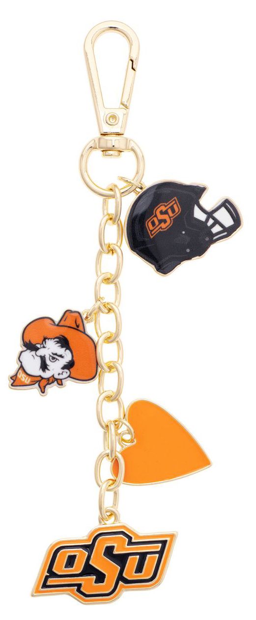 Canvas Style Women's Oklahoma State Cowboys Heart Cluster Bag Charm