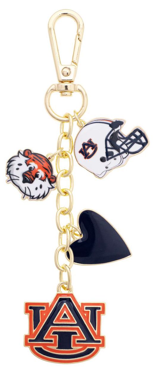 Canvas Style Women's Auburn Tigers Heart Cluster Bag Charm