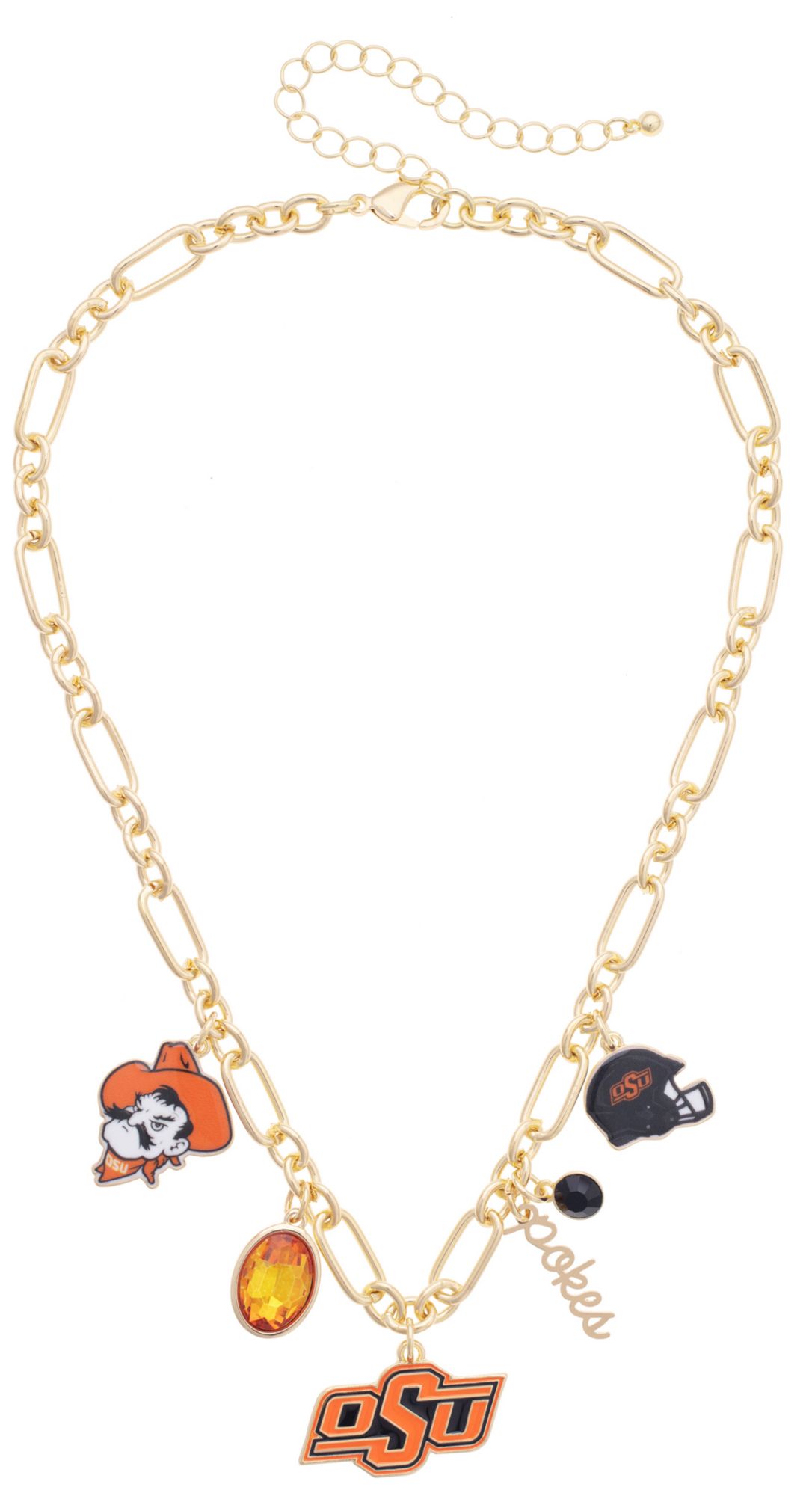 Canvas Style Women's Oklahoma State Cowboys Gameday Charm Necklace