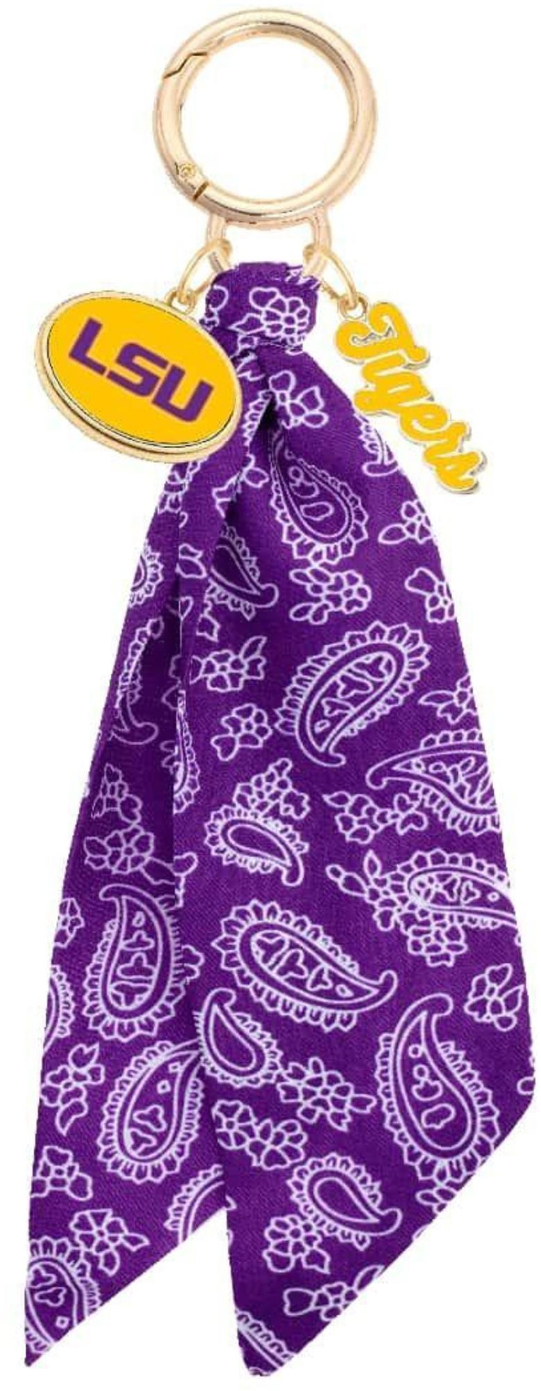 Canvas Style Women's LSU Tigers Logo Bandana Bag Charm