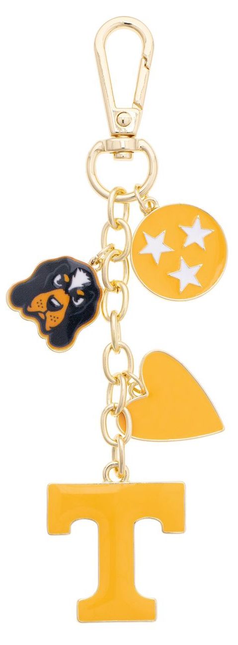 Canvas Style Women's Tennessee Vols Heart Cluster Bag Charm