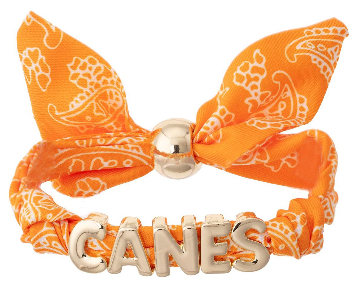 Canvas Style Women's Miami Hurricanes Bandana Slider Bracelet